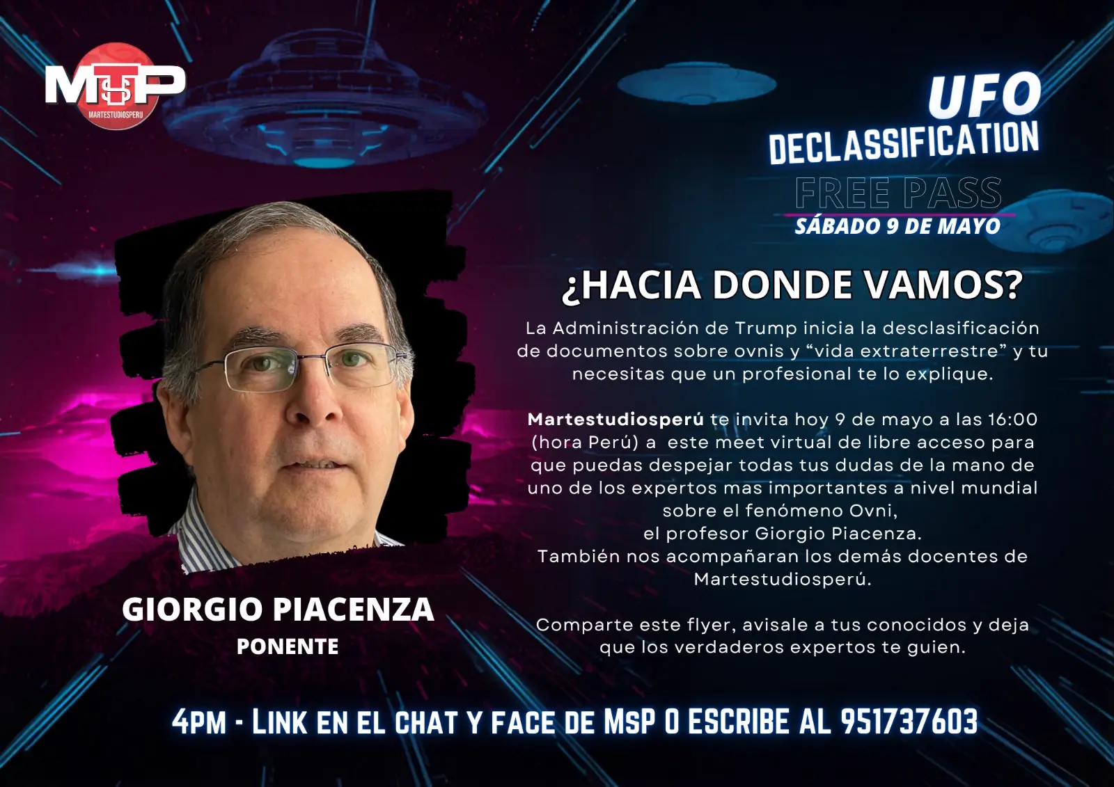 Flyer Oficial: UFO Declassification